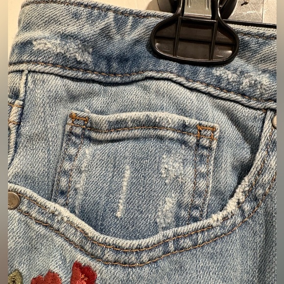 A.N.A Embroidered Denim Jean Skirt Size 14 - Picture 6 of 9